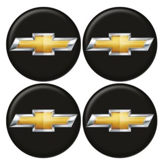 CHEVROLET ΑΥΤΟΚΟΛΛΗΤΑ ΣΗΜΑΤΑ ΖΑΝΤΩΝ 6 cm ΜΑΥΡΑ ΜΕ ΕΠΙΚΑΛΥΨΗ ΣΜΑΛΤΟΥ - 4 ΤΕΜ.