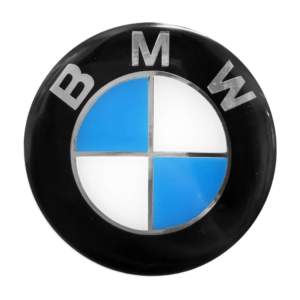 BMW ΑΥΤΟΚΟΛΛΗΤΟ ΣΗΜΑ ΚΑΠΩ 7,4 cm ΜΑΥΡΟ/ΓΑΛΑΖΙΟ/ΧΡΩΜΙΟ ΜΕ ΕΠΙΚΑΛΥΨΗ ΣΜΑΛΤΟΥ  – 1 ΤΕΜ.