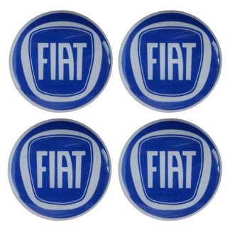 FIAT ΑΥΤΟΚΟΛΛΗΤΑ ΣΗΜΑΤΑ ΖΑΝΤΩΝ 6 cm ΜΠΛΕ/ΓΚΡΙ ΜΕ ΕΠΙΚΑΛΥΨΗ ΣΜΑΛΤΟΥ - 4 ΤΕΜ.