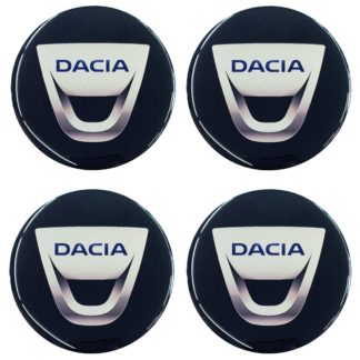 DACIA ΑΥΤΟΚΟΛΛΗΤΑ ΣΗΜΑΤΑ ΖΑΝΤΩΝ 5,5 cm ΜΑΥΡΟ/ΧΡΩΜΙΟ ΜΕ ΕΠΙΚΑΛΥΨΗ ΣΜΑΛΤΟΥ - 4 ΤΕΜ.
