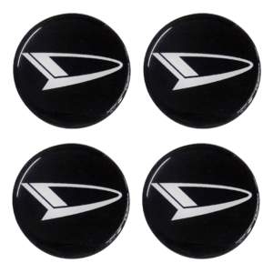 DAIHATSU ΑΥΤΟΚΟΛΛΗΤΑ ΣΗΜΑΤΑ ΖΑΝΤΩΝ 6 cm ΜΑΥΡΟ/ΧΡΩΜΙΟ ΜΕ ΕΠΙΚΑΛΥΨΗ ΣΜΑΛΤΟΥ  – 4 ΤΕΜ.