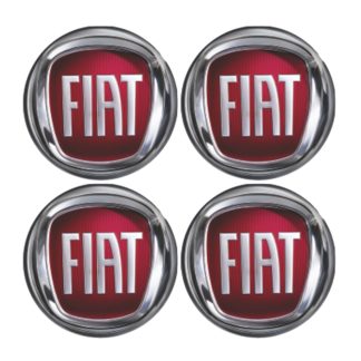FIAT ΑΥΤΟΚΟΛΛΗΤΑ ΖΑΝΤΩΝ 6 cm ΚΟΚΚΙΝΟ/ΓΚΡΙ ΜΕ ΕΠΙΚΑΛΥΨΗ ΣΜΑΛΤΟΥ - 4 ΤΕΜ.