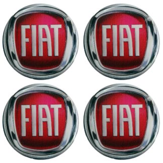 FIAT ΑΥΤΟΚΟΛΛΗΤΑ ΖΑΝΤΩΝ 5,5 cm ΚΟΚΚΙΝΟ/ΓΚΡΙ ΜΕ ΕΠΙΚΑΛΥΨΗ ΣΜΑΛΤΟΥ - 4 ΤΕΜ.