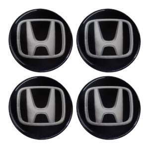 HONDA ΑΥΤΟΚΟΛΛΗΤΑ ΣΗΜΑΤΑ ΖΑΝΤΩΝ 7,2 cm ΜΑΥΡA ΜΕ ΕΠΙΚΑΛΥΨΗ ΣΜΑΛΤΟΥ  – 4 ΤΕΜ.