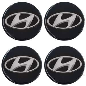 HYUNDAI ΑΥΤΟΚΟΛΛΗΤΑ ΣΗΜΑΤΑ ΖΑΝΤΩΝ 6 cm ΜΑΥΡΟ/ΧΡΩΜΙΟ ΜΕ ΕΠΙΚΑΛΥΨΗ ΣΜΑΛΤΟΥ  – 4 ΤΕΜ.
