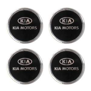 KIA ΑΥΤΟΚΟΛΛΗΤΑ ΖΑΝΤΩΝ 6cm ΜΑΥΡΟ/ΧΡΩΜΙΟ (ΟΛΟΓΡΑΦΩΣ) 4ΤΕΜ.