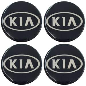 KIA ΑΥΤΟΚΟΛΛΗΤΑ ΖΑΝΤΩΝ 7,2cm ΜΑΥΡΟ/ΧΡΩΜΙΟ ΜΕ ΕΠΙΚΑΛΥΨΗ ΣΜΑΛΤΟΥ – 4 ΤΕΜ.