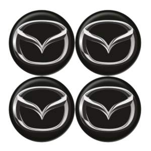 MAZDA ΑΥΤΟΚΟΛΛΗΤΑ ΣΗΜΑΤΑ ΖΑΝΤΩΝ 6 cm ΜΑΥΡΑ ΜΕ ΕΠΙΚΑΛΥΨΗ ΣΜΑΛΤΟΥ  – 4 ΤΕΜ.