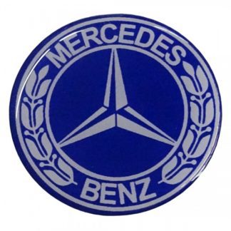 MERCEDES ΑΥΤΟΚΟΛΛΗΤΑ ΖΑΝΤΩΝ 5cm ΜΠΛΕ/ΧΡΩΜΙΟ ΣΜΑΛΤΟΥ 4ΤΕΜ.
