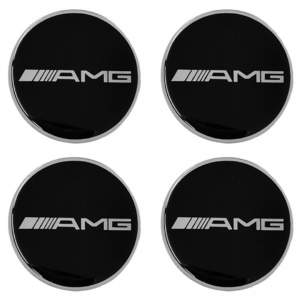 AMG (MERCEDES) ΑΥΤΟΚΟΛΛΗΤΑ ΣΗΜΑΤΑ ΖΑΝΤΩΝ 7,2 cm ΜΑΥΡΟ/ΧΡΩΜΙΟ ΜΕ ΕΠΙΚΑΛΥΨΗ ΣΜΑΛΤΟΥ  – 4 ΤΕΜ.