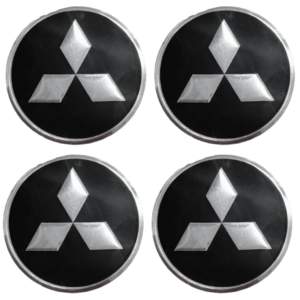 MITSUBISHI ΑΥΤΟΚΟΛΛΗΤΑ ΖΑΝΤΩΝ 6cm ΜΑΥΡΟ/ΧΡΩΜΙΟ ΜΕΤΑΛΛΙΚΑ – 4 ΤΕΜ.