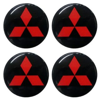 MITSUBISHI ΑΥΤΟΚΟΛΛΗΤΑ ΣΗΜΑΤΑ ΖΑΝΤΩΝ 5 cm ΜΑΥΡΟ/ΚΟΚΚΙΝΟ ΜΕ ΕΠΙΚΑΛΥΨΗ ΣΜΑΛΤΟΥ - 4 ΤΕΜ.