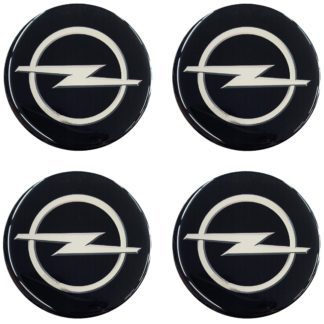 OPEL ΑΥΤΟΚΟΛΛΗΤΑ ΖΑΝΤΩΝ 7,2cm ΜΑΥΡΟ/ΧΡΩΜΙΟ ΜΕ ΕΠΙΚΑΛΥΨΗ ΣΜΑΛΤΟΥ - 4 ΤΕΜ.