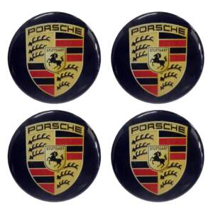 PORSCHE ΑΥΤΟΚΟΛΛΗΤΑ ΣΗΜΑΤΑ ΖΑΝΤΩΝ 6 cm ΜΑΥΡA ΜΕ ΕΠΙΚΑΛΥΨΗ ΣΜΑΛΤΟΥ  – 4 ΤΕΜ.