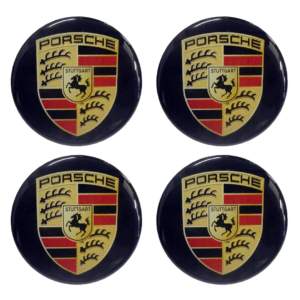 PORSCHE ΑΥΤΟΚΟΛΛΗΤΑ ΣΗΜΑΤΑ ΖΑΝΤΩΝ 5,5 cm ΜΑΥΡA ΜΕ ΕΠΙΚΑΛΥΨΗ ΣΜΑΛΤΟΥ  – 4 ΤΕΜ.