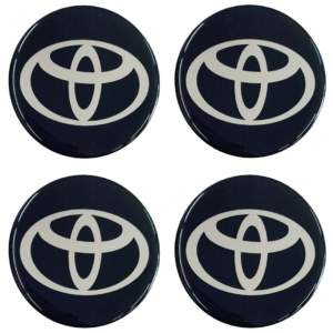 TOYOTA ΑΥΤΟΚΟΛΛΗΤΑ ΖΑΝΤΩΝ 6,7cm ΜΑΥΡΟ/ΧΡΩΜΙΟ ΜΕ ΕΠΙΚΑΛΥΨΗ ΣΜΑΛΤΟΥ – 4 ΤΕΜ.