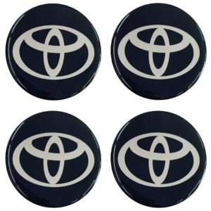 TOYOTA ΑΥΤΟΚΟΛΛΗΤΑ ΖΑΝΤΩΝ 7,2cm ΜΑΥΡΟ/ΧΡΩΜΙΟ ΜΕ ΕΠΙΚΑΛΥΨΗ ΣΜΑΛΤΟΥ – 4 ΤΕΜ.