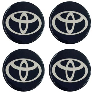 TOYOTA ΑΥΤΟΚΟΛΛΗΤΑ ΖΑΝΤΩΝ 7,2cm ΜΑΥΡΟ/ΧΡΩΜΙΟ ΜΕ ΕΠΙΚΑΛΥΨΗ ΣΜΑΛΤΟΥ - 4 ΤΕΜ.