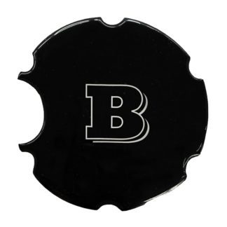 BRABUS ΑΥΤΟΚΟΛΛΗΤΗ ΤΑΠΑ ΓΙΑ ΡΕΖΕΡΒΟΥΑΡ ΜΑΥΡΗ/ΧΡΩΜΙΟ ΣΜΑΛΤΟΥ 11 cm - 1 ΤΕΜ.