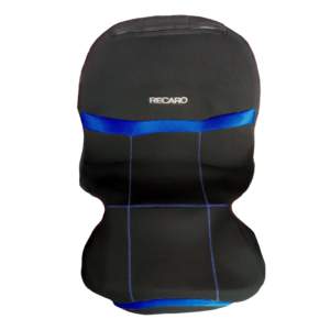 ΗΜΙΚΑΛΥΜΜΑΤΑ ΚΑΘΙΣΜΑΤΩΝ BUCKET RECARO ΜΑΥΡΟ/ΜΠΛΕ ΜΕ ΥΠΟΔΟΧΗ ΠΡΟΣΚΕΦΑΛΟΥ VELCRO & ΠΡΟΣΚΕΦΑΛΑ – 2 ΤΕΜ.