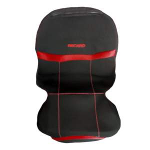 ΗΜΙΚΑΛΥΜΜΑΤΑ ΚΑΘΙΣΜΑΤΩΝ BUCKET RECARO ΜΑΥΡΟ/ΚΟΚΚΙΝΟ ΜΕ ΥΠΟΔΟΧΗ ΠΡΟΣΚΕΦΑΛΟΥ VELCRO & ΠΡΟΣΚΕΦΑΛΑ – 2 ΤΕΜ.