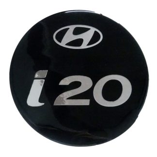HYUNDAI i20 5D 2016-2018 ΑΥΤΟΚΟΛΛΗΤΟ ΤΑΠΑΣ ΡΕΖΕΡΒΟΥΑΡ 14,7 cm ΜΑΥΡΟ/ΧΡΩΜΙΟ ΜΕ ΕΠΙΚΑΛΥΨΗ ΕΠΟΞΕΙΔΙΚΗΣ ΡΥΤΙΝΗΣ (ΥΓΡΟ ΓΥΑΛΙ) - 1 ΤΕΜ.