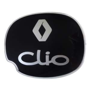 RENAULT CLIO 3D/5D 1998-2005 ΑΥΤΟΚΟΛΛΗΤΟ ΤΑΠΑΣ ΡΕΖΕΡΒΟΥΑΡ 16×15,1cm ΜΑΥΡΟ/ΧΡΩΜΙΟ ΜΕ ΕΠΙΚΑΛΥΨΗ ΕΠΟΞΕΙΔΙΚΗΣ ΡΥΤΙΝΗΣ (ΥΓΡΟ ΓΥΑΛΙ) – 1 ΤΕΜ.