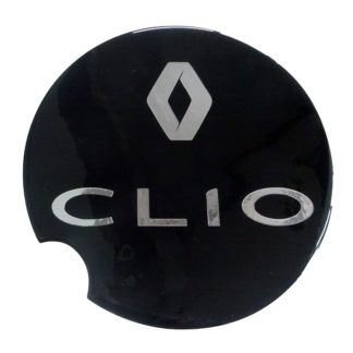 RENAULT CLIO 3/5D 2014-2016 ΑΥΤΟΚΟΛΛΗΤΟ ΤΑΠΑΣ ΡΕΖΕΡΒΟΥΑΡ 15,5 cm ΜΑΥΡΟ/ΧΡΩΜΙΟ ΜΕ ΕΠΙΚΑΛΥΨΗ ΕΠΟΞΕΙΔΙΚΗΣ ΡΥΤΙΝΗΣ (ΥΓΡΟ ΓΥΑΛΙ) - 1 ΤΕΜ.