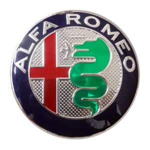 ALFA ROMEO ΣΗΜΑ ΚΑΠΩ 3D ΑΥΤΟΚΟΛΛΗΤΟ 7,4 cm ΜΠΛΕ/ΧΡΩΜΙΟ (ΠΛΑΣΤΙΚΟ) – 1 ΤΕΜ.