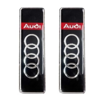 AUDI ΣΗΜΑΤΑ ΒΙΔΩΤΑ 10 Χ 3 cm ΕΠΟΞΕΙΔΙΚΗΣ ΡΥΤΙΝΗΣ (ΥΓΡΟ ΓΥΑΛΙ) ΣΕ ΜΑΥΡΟ/KOKKINO/ΧΡΩΜΙΟ ΓΙΑ ΠΑΤΑΚΙΑ - 2 ΤΕΜ.