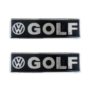 VW GOLF ΣΗΜΑΤΑ ΒΙΔΩΤΑ 10 Χ 3 cm ΕΠΟΞΕΙΔΙΚΗΣ ΡΥΤΙΝΗΣ (ΥΓΡΟ ΓΥΑΛΙ) ΣΕ ΜΑΥΡΟ/ΧΡΩΜΙΟ ΓΙΑ ΠΑΤΑΚΙΑ – 2 ΤΕΜ.