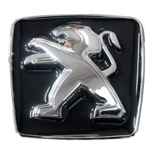 PEUGEOT ΜΕΤΑΛΛΙΚΟ ΣΗΜΑ 3D ΓΙΑ ΚΑΠΩ 7 Χ 7 cm ΜΑΥΡΟ/ΧΡΩΜΙΟ (ΑΥΤΟΚΟΛΛΗΤΟ) – 1 ΤΕΜ.