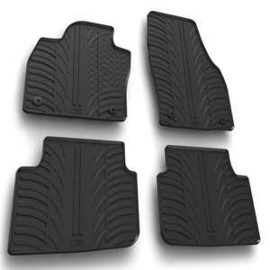 SKODA SCALA 06/2019+ ΜΑΡΚΕ ΠΑΤΑΚΙΑ SUMISURA ΛΑΣΤΙΧΟ ΣΕ ΜΑΥΡΟ ΧΡΩΜΑ ME ΚΟΥΜΠΩΜΑΤΑ LAMPA – 4 ΤΕΜ.