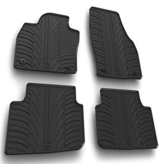 SKODA SCALA 06/2019+ ΜΑΡΚΕ ΠΑΤΑΚΙΑ SUMISURA ΛΑΣΤΙΧΟ ΣΕ ΜΑΥΡΟ ΧΡΩΜΑ ME ΚΟΥΜΠΩΜΑΤΑ LAMPA - 4 ΤΕΜ.